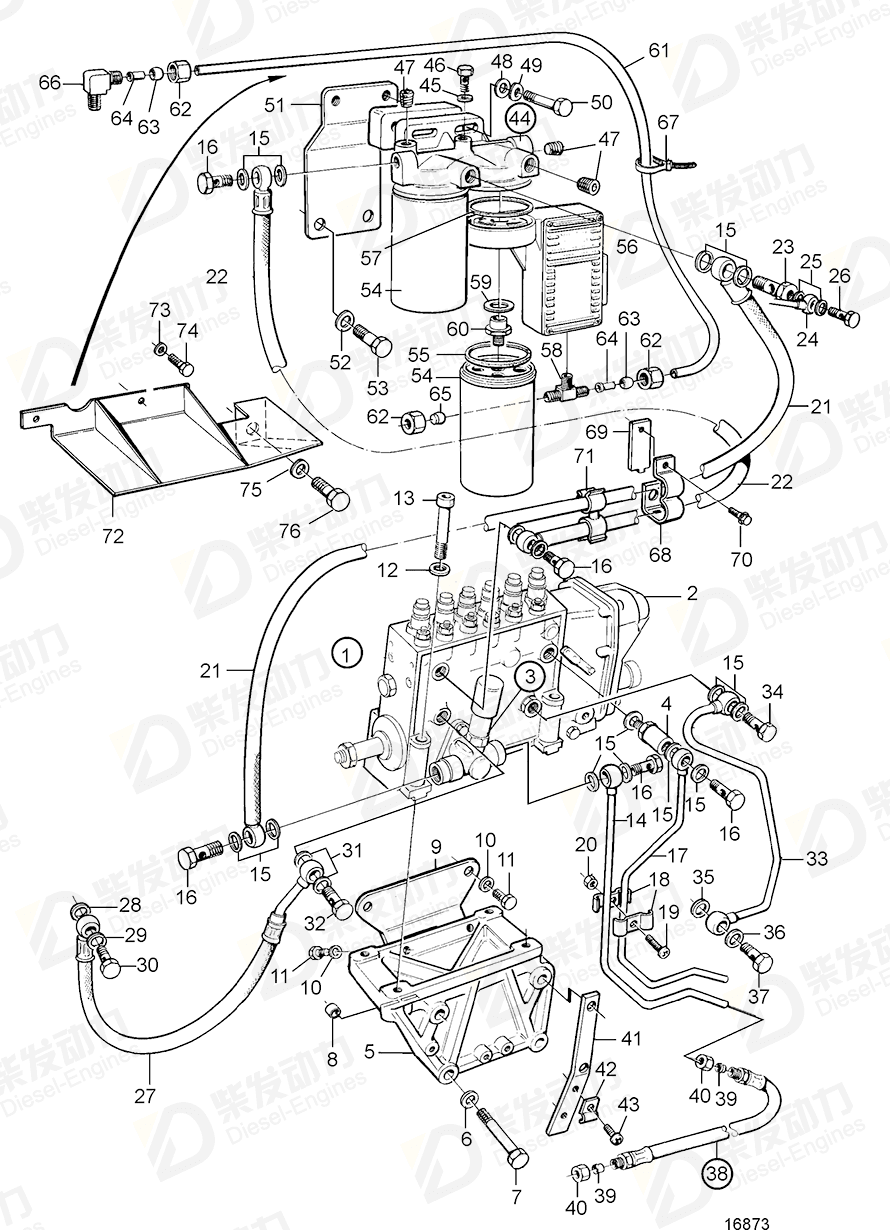 VOLVO Gasket kit 22378424 Drawing